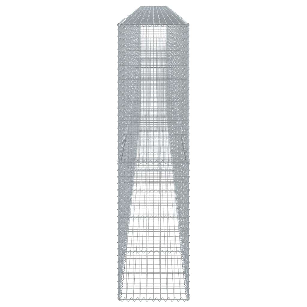 horganyzott vas gabion kosár fedéllel 900 x 50 x 200 cm