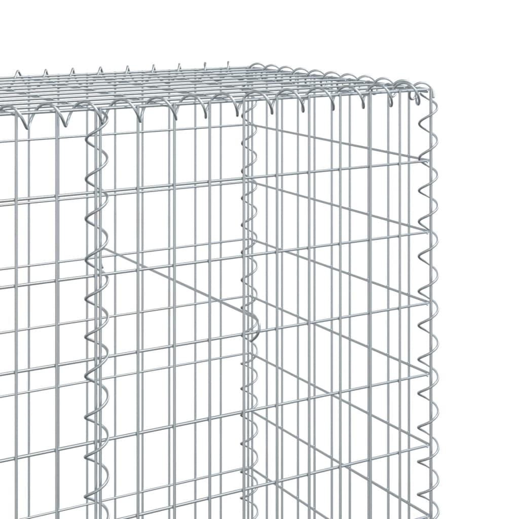 horganyzott vas gabion kosár fedéllel 1100 x 50 x 200 cm