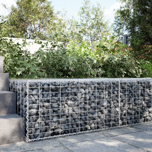 horganyzott vas gabion kosár fedéllel 100 x 100 x 50 cm