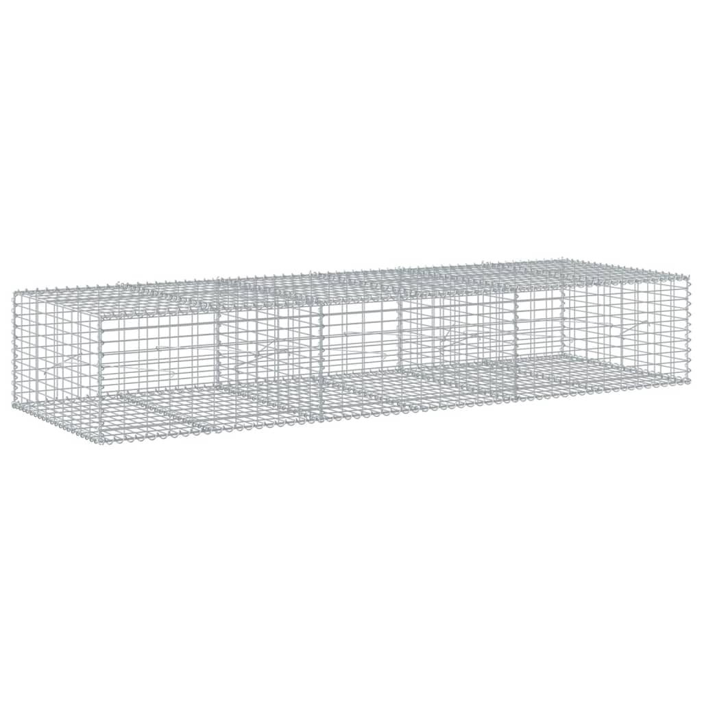 horganyzott vas gabion kosár fedéllel 300 x 100 x 50 cm