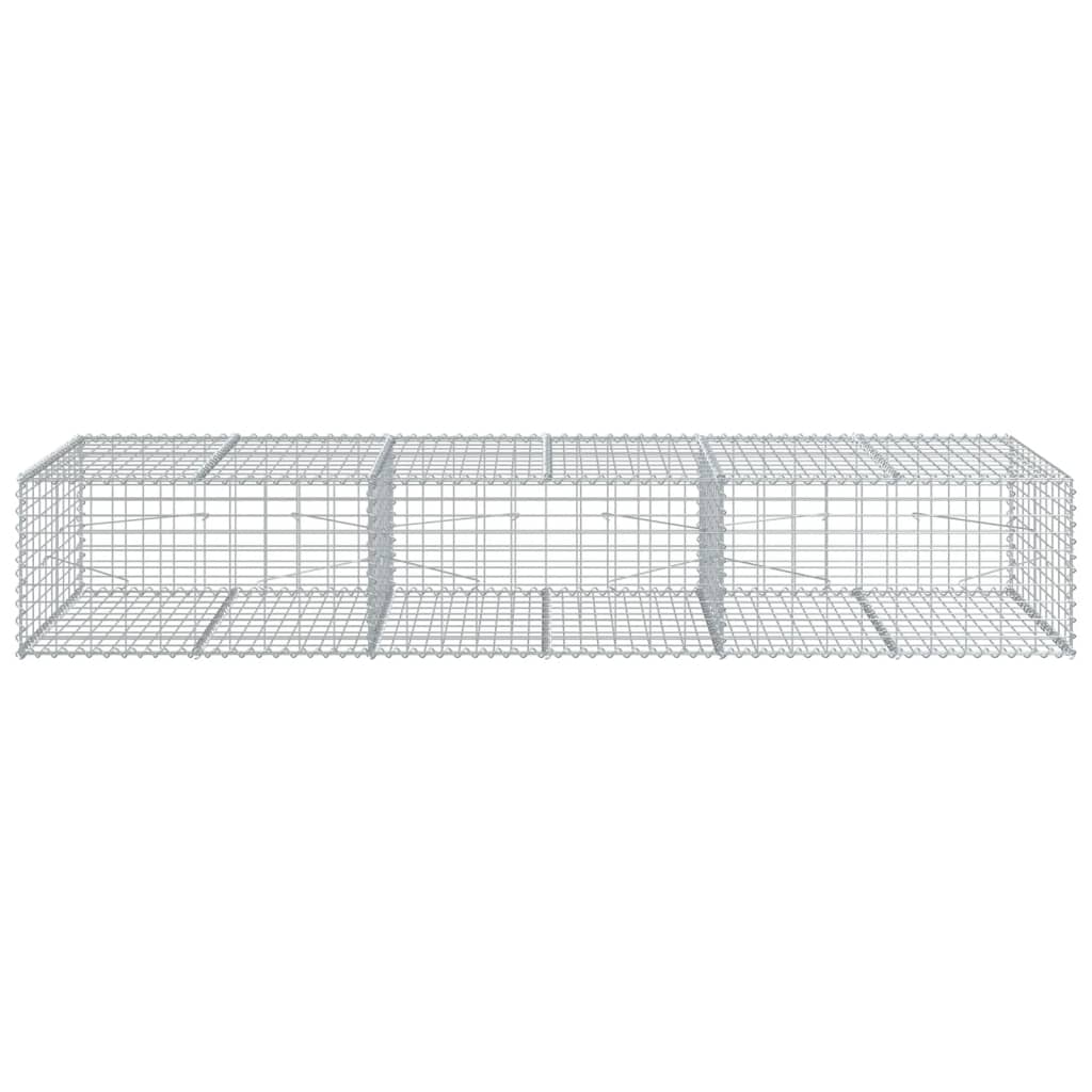 horganyzott vas gabion kosár fedéllel 300 x 100 x 50 cm
