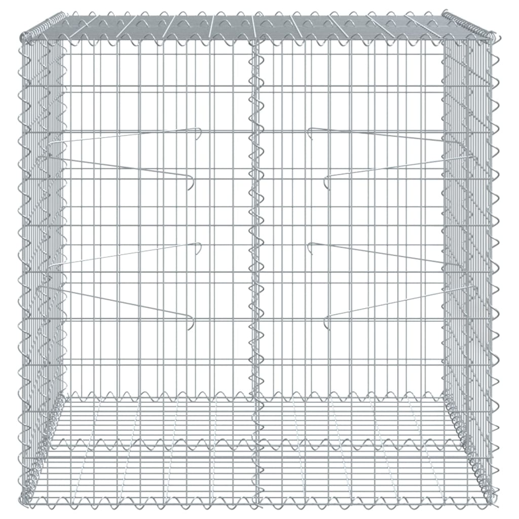 horganyzott vas gabion kosár fedéllel 100 x 100 x 100 cm