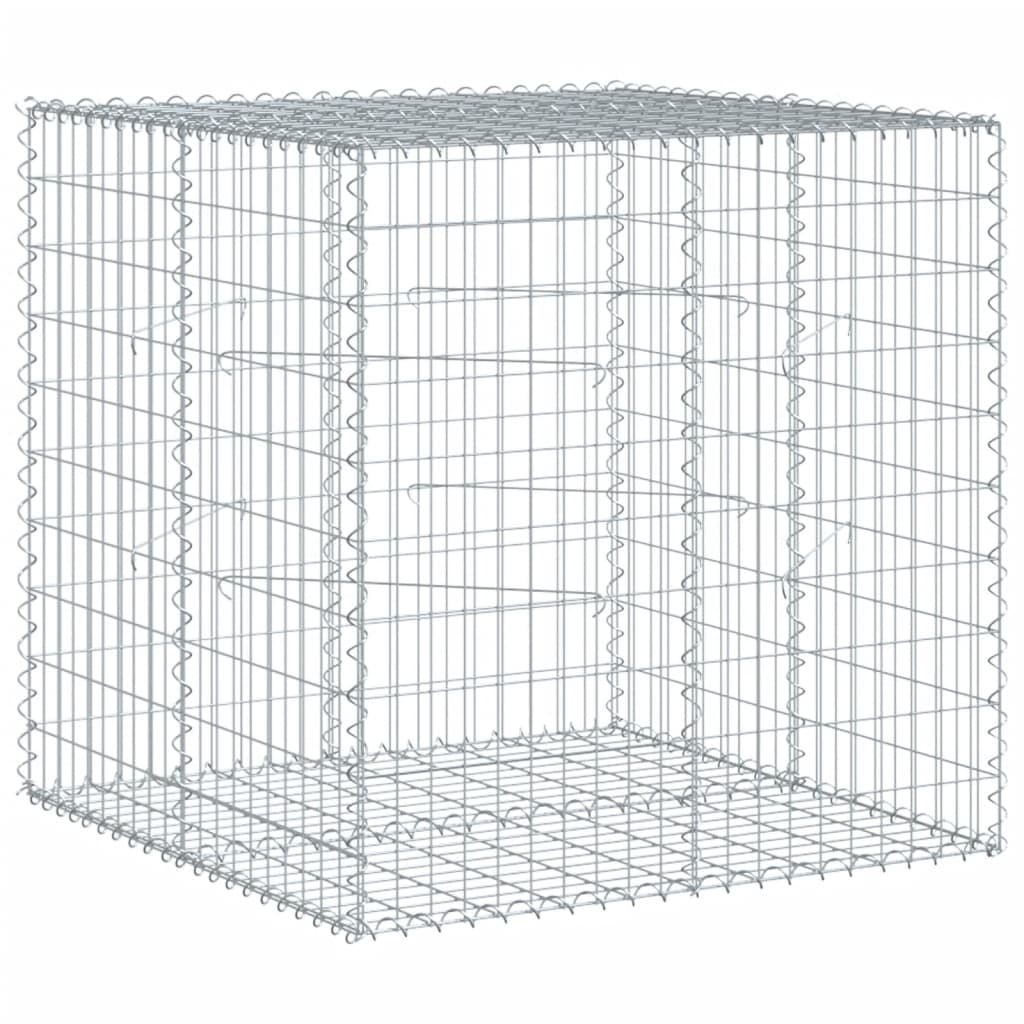 horganyzott vas gabion kosár fedéllel 100 x 100 x 100 cm