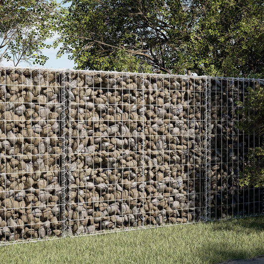 horganyzott vas gabion kosár fedéllel 150 x 100 x 100 cm