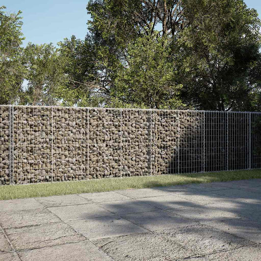 horganyzott vas gabion kosár fedéllel 650 x 100 x 100 cm