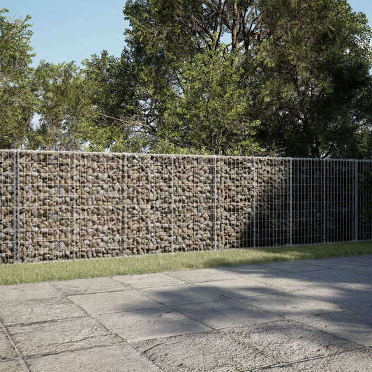 horganyzott vas gabion kosár fedéllel 750 x 100 x 100 cm