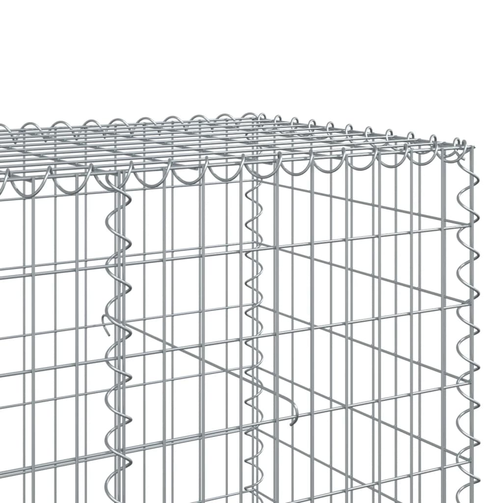 horganyzott vas gabion kosár fedéllel 1000 x 100 x 100 cm