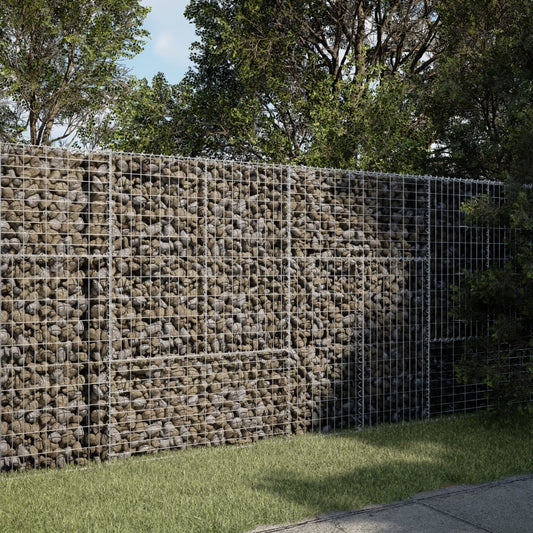 horganyzott vas gabion kosár fedéllel 200 x 100 x 150 cm