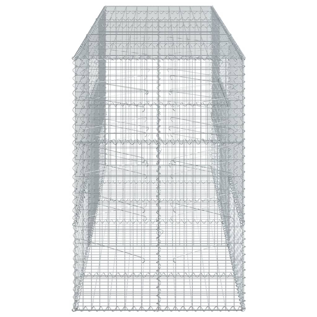 horganyzott vas gabion kosár fedéllel 300 x 100 x 150 cm