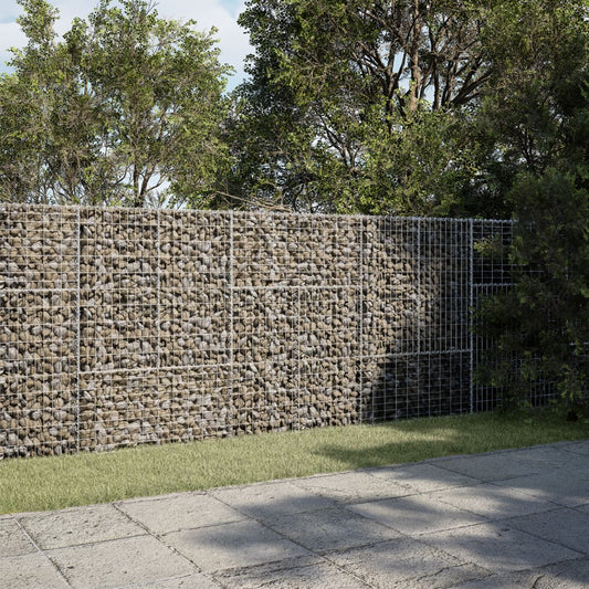horganyzott vas gabion kosár fedéllel 300 x 100 x 150 cm