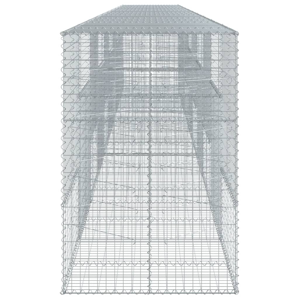 horganyzott vas gabion kosár fedéllel 1000 x 100 x 150 cm