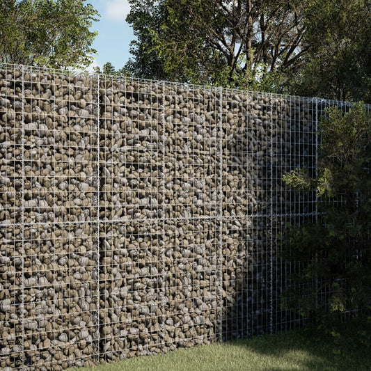horganyzott vas gabion kosár fedéllel 150 x 100 x 200 cm