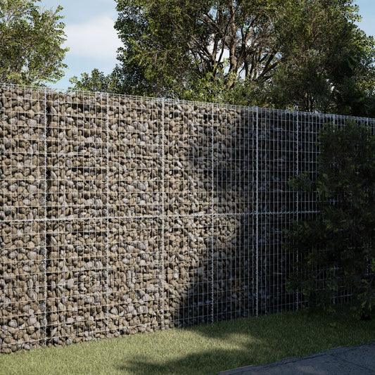 horganyzott vas gabion kosár fedéllel 250 x 100 x 200 cm