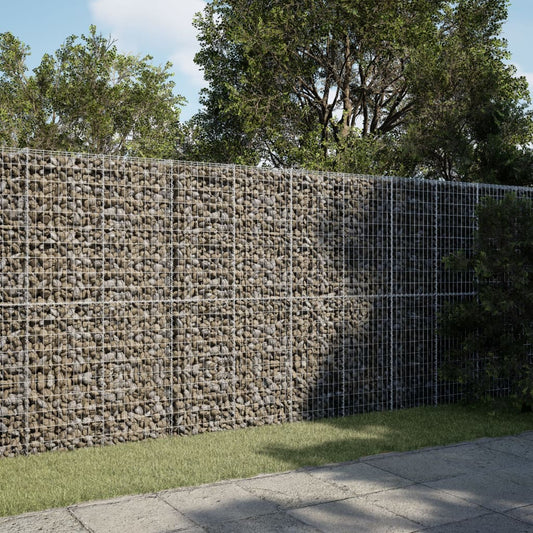 horganyzott vas gabion kosár fedéllel 300 x 100 x 200 cm