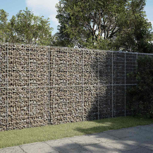 horganyzott vas gabion kosár fedéllel 350 x 100 x 200 cm