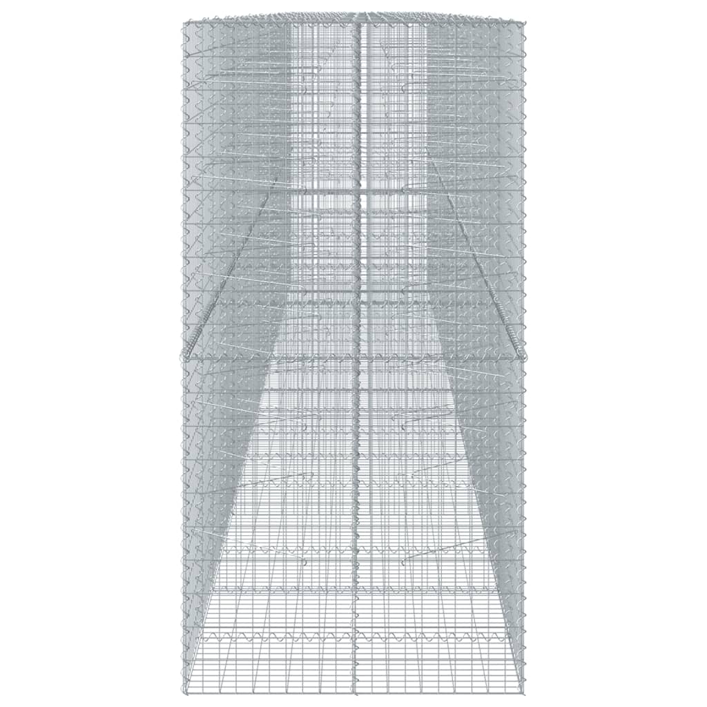 horganyzott vas gabion kosár fedéllel 850 x 100 x 200 cm