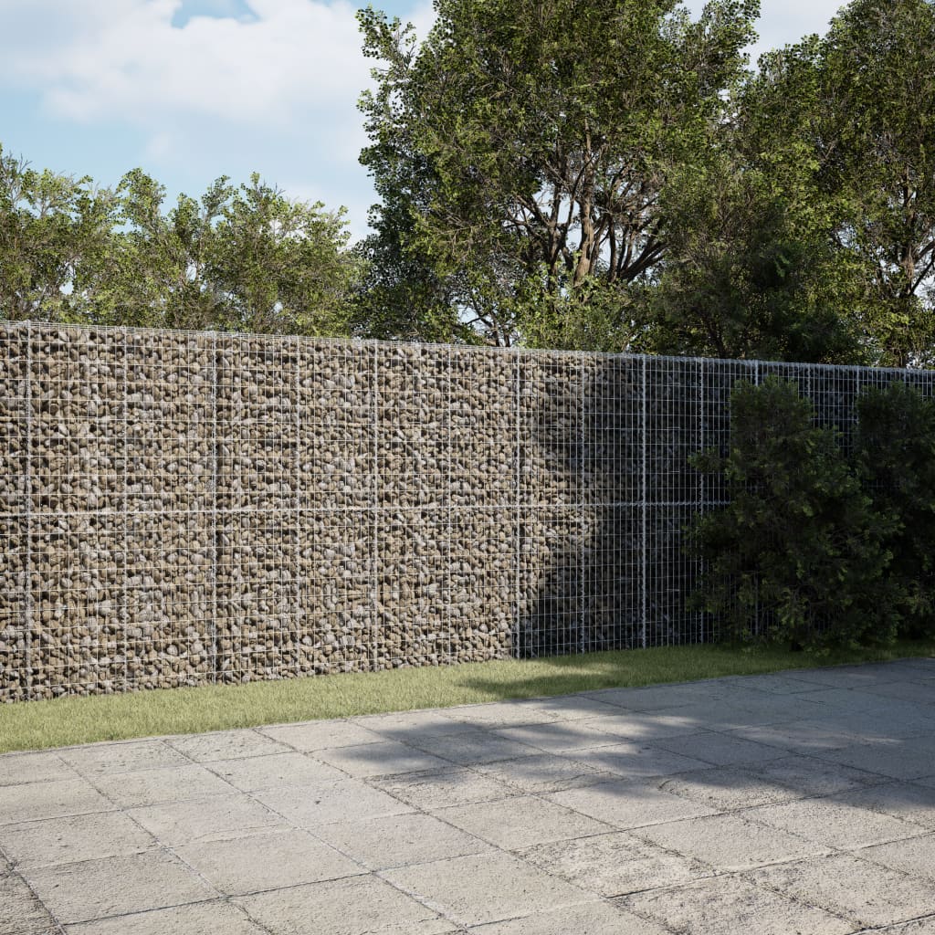 horganyzott vas gabion kosár fedéllel 1150 x 100 x 200 cm