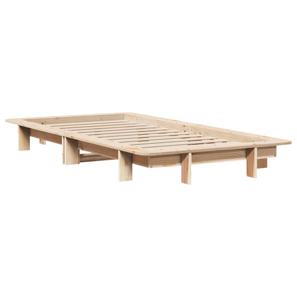 tömör fenyőfa ágy matrac nélkül 100 x 200 cm