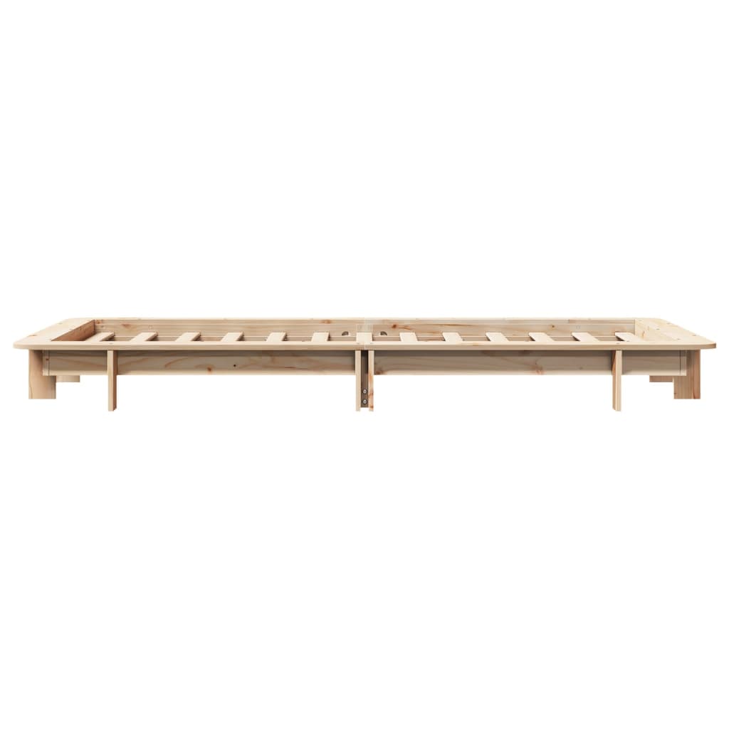 tömör fenyőfa ágy matrac nélkül 90 x 200 cm