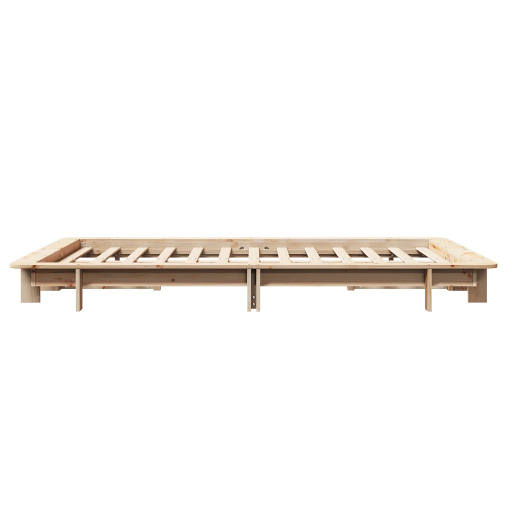 tömör fenyőfa ágy matrac nélkül 120 x 190 cm