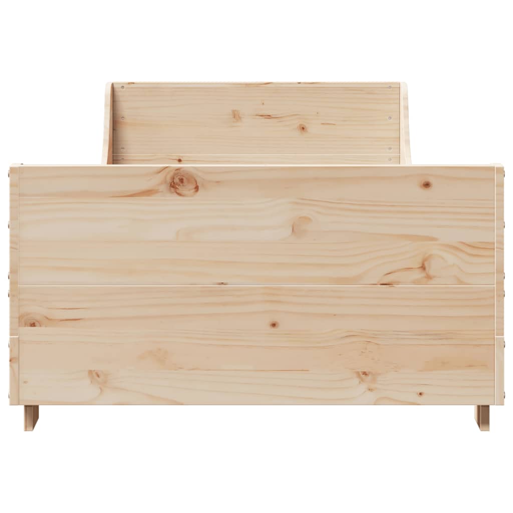 tömör fenyőfa ágy matrac nélkül 100 x 200 cm