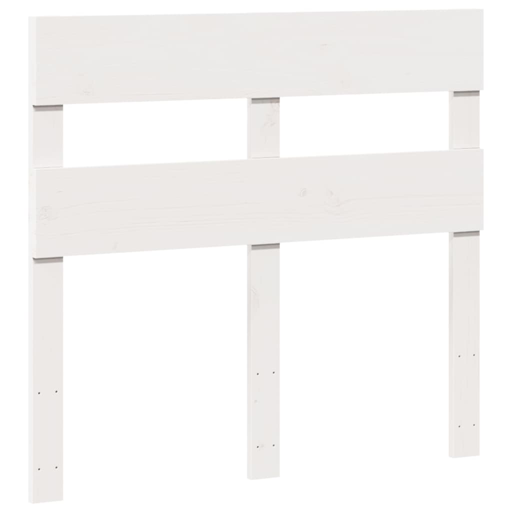 fehér tömör fenyőfa ágy matrac nélkül 90 x 200 cm