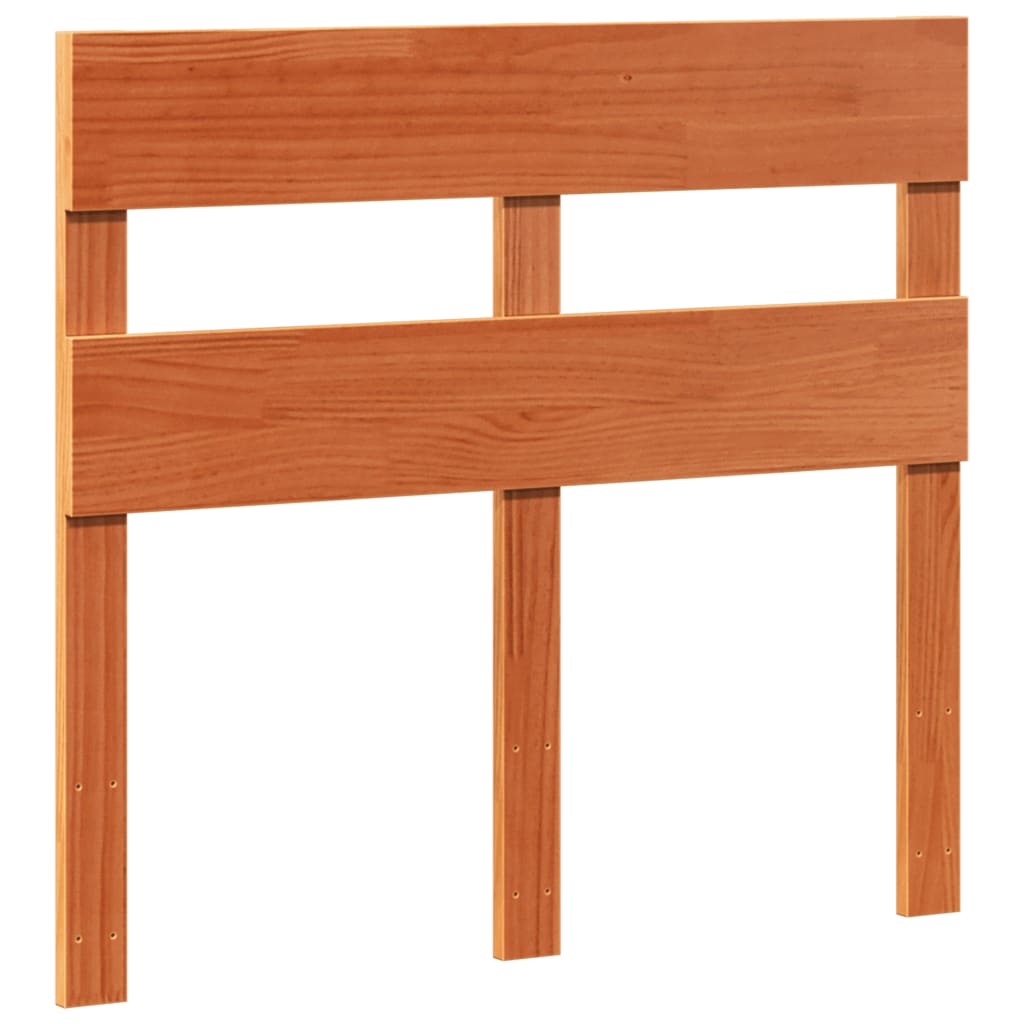 viaszbarna tömör fenyőfa ágy matrac nélkül 90 x 200 cm