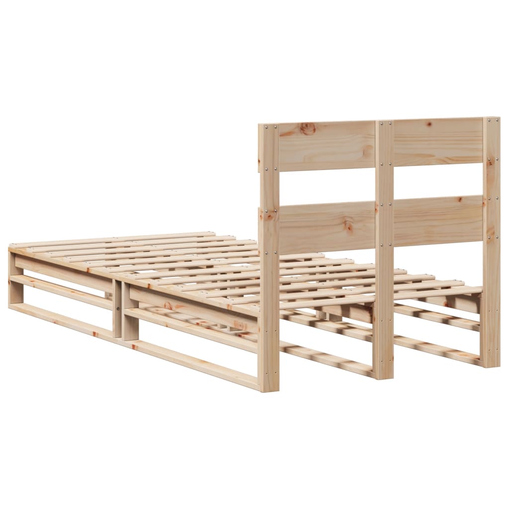 tömör fenyőfa ágy matrac nélkül 100 x 200 cm