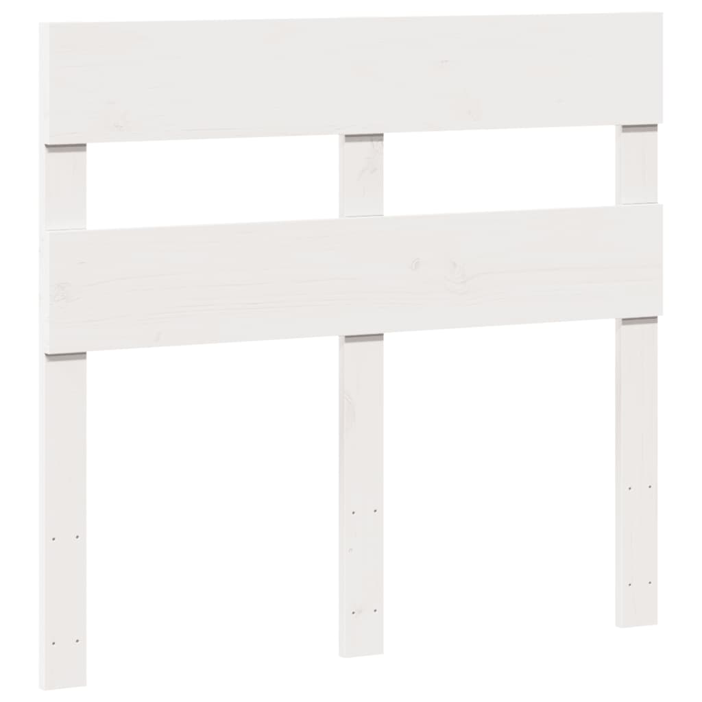 fehér tömör fenyőfa ágy matrac nélkül 100 x 200 cm