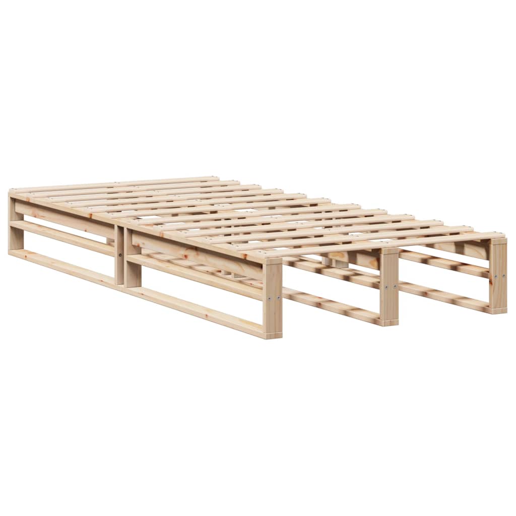 tömör fenyőfa ágy matrac nélkül 75 x 190 cm