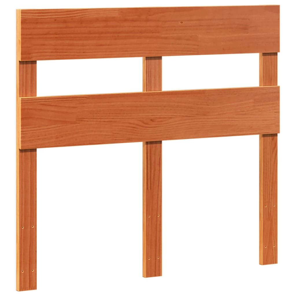 viaszbarna tömör fenyőfa ágy matrac nélkül 90 x 190 cm