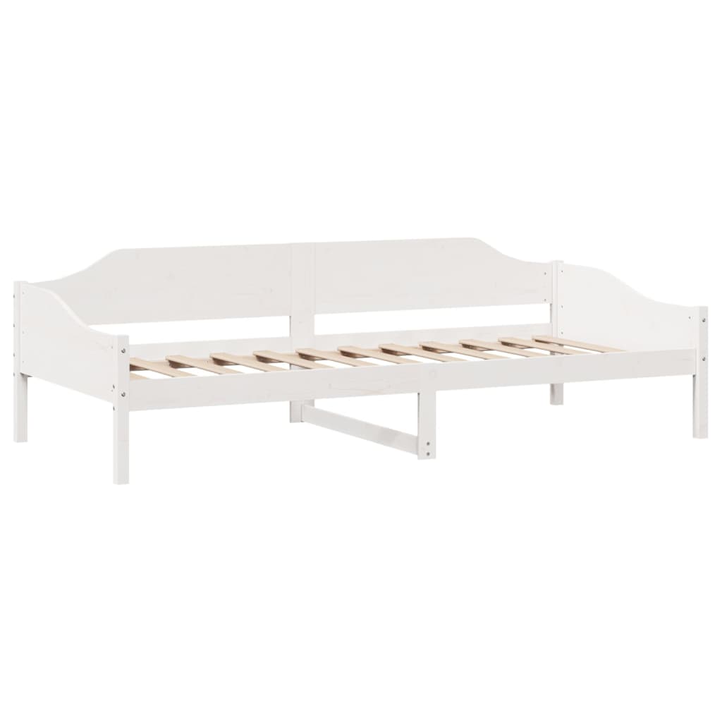 fehér tömör fenyő ágykeret matrac nélkül 80 x 200 cm