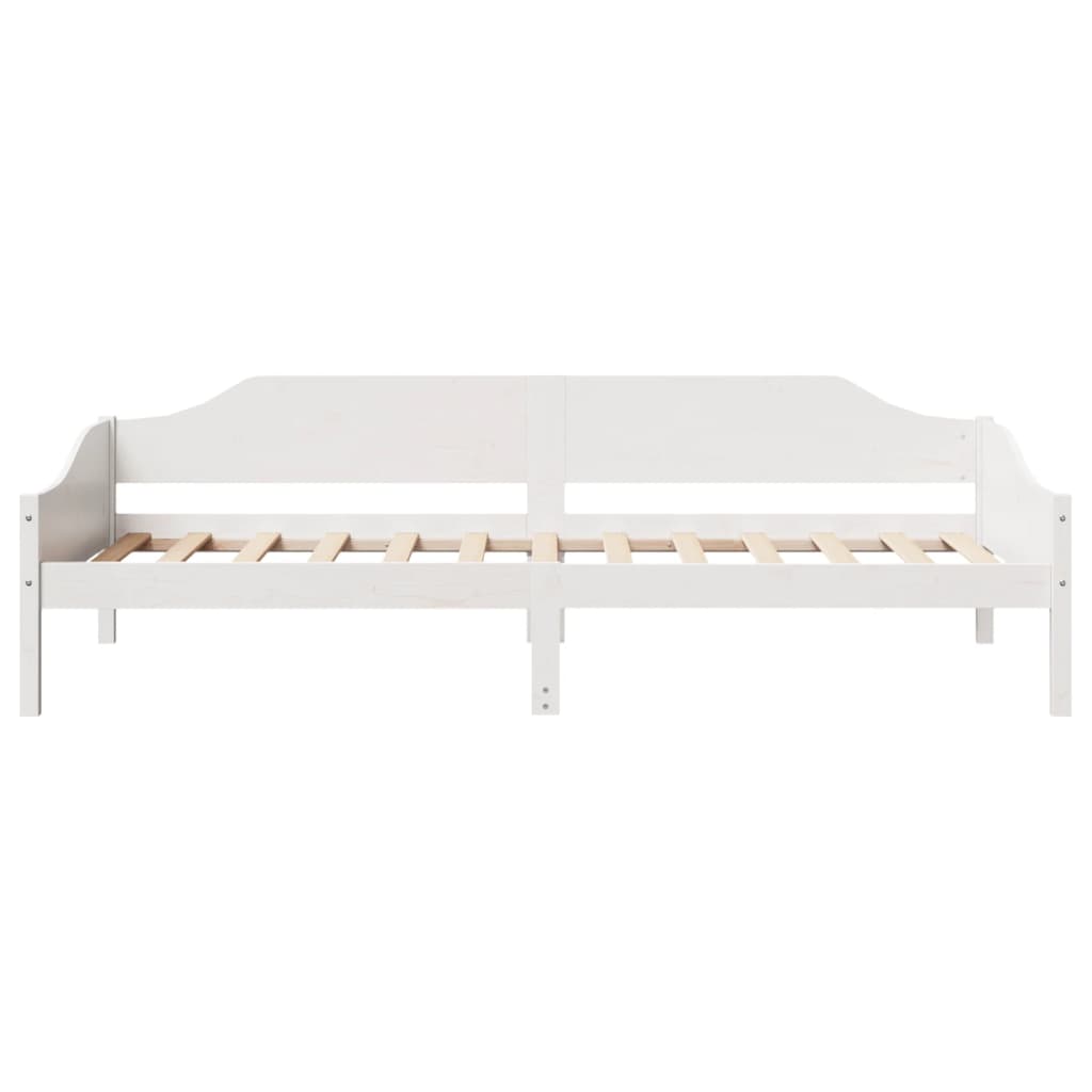 fehér tömör fenyő ágykeret matrac nélkül 80 x 200 cm