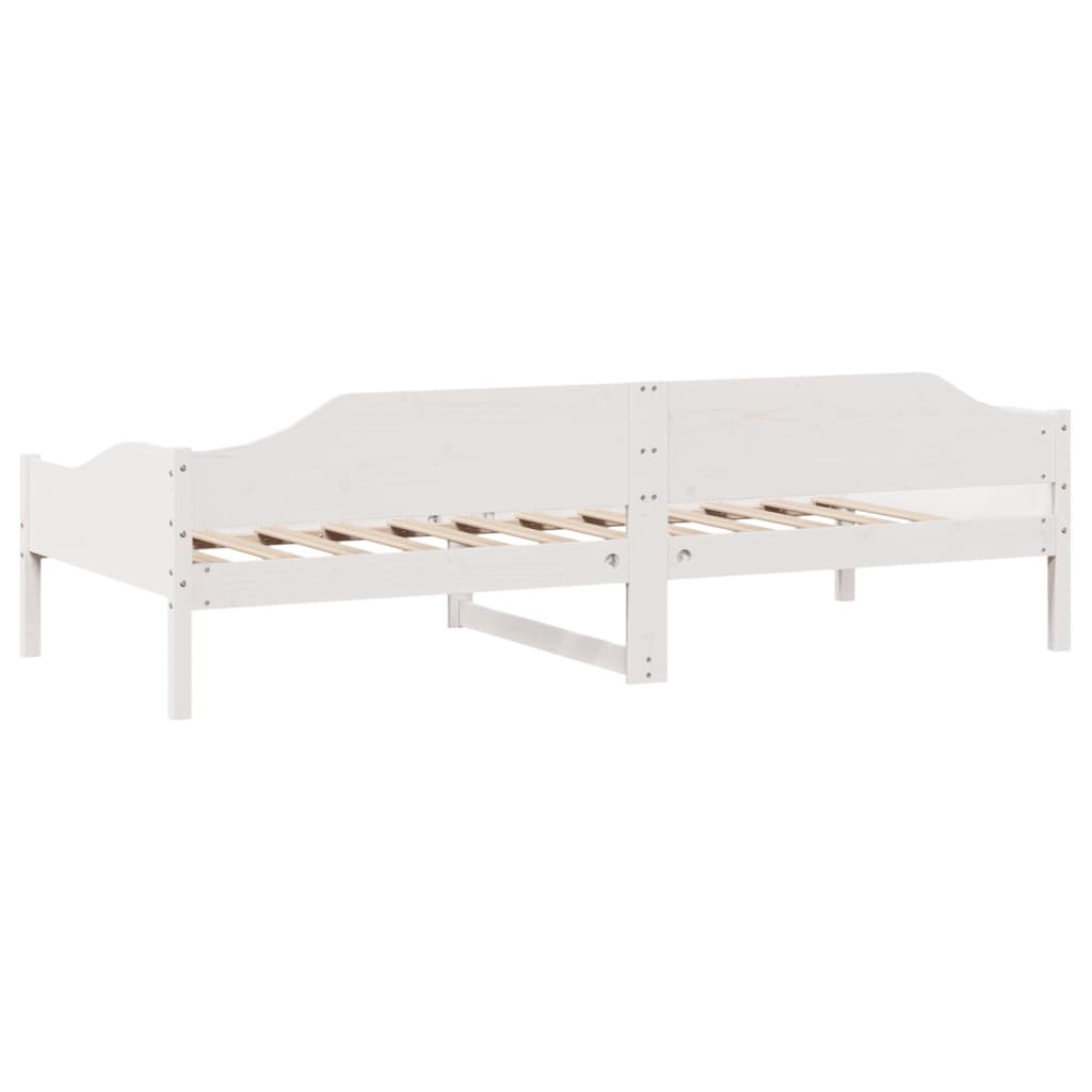 fehér tömör fenyő ágykeret matrac nélkül 80 x 200 cm