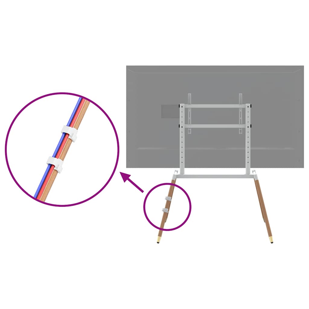 4 lábú TV-állvány 37"-86" képernyőhöz max VESA 400x600 mm 60 kg
