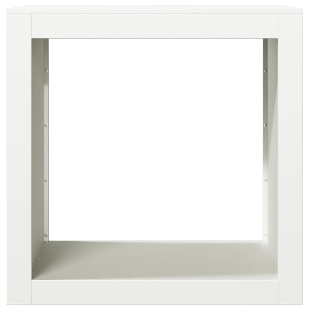 fehér acél tűzifatároló 60 x 40 x 60 cm