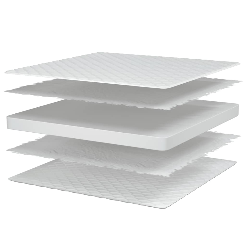 fehér memóriahabos matrac 100 x 200 x 17 cm puha