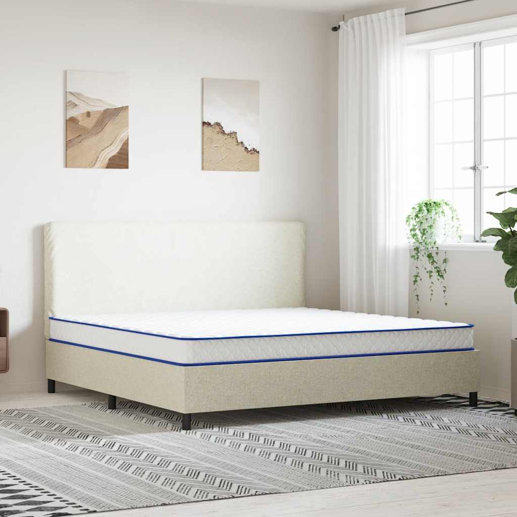 fehér memóriahabos matrac 200 x 200 x 17 cm puha
