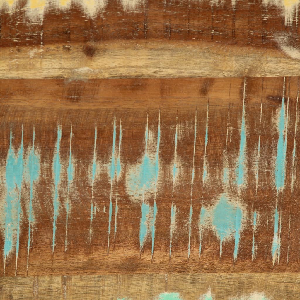 tömör újrahasznosított fa konzolasztal 110 x 42 x 76 cm