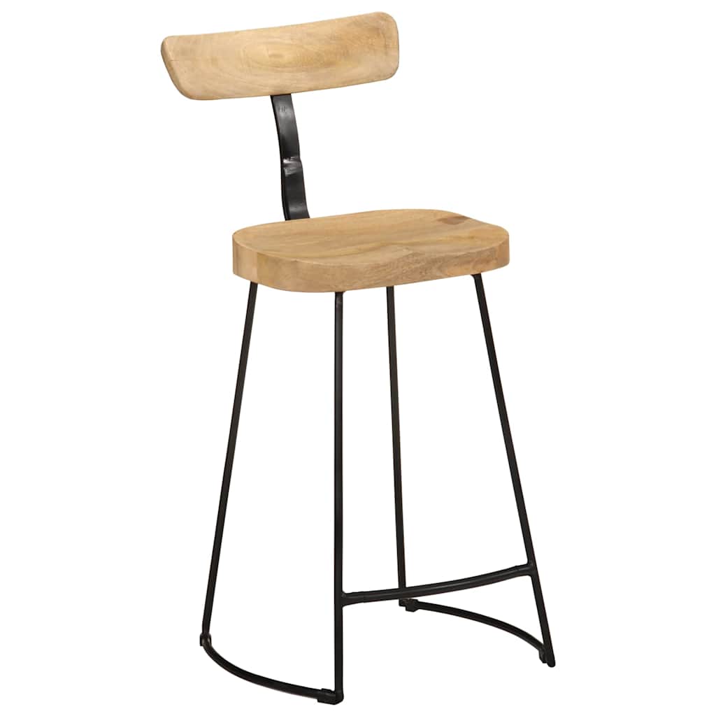 Bárszékek 2 db 49x43x88 cm tömör fa Mango