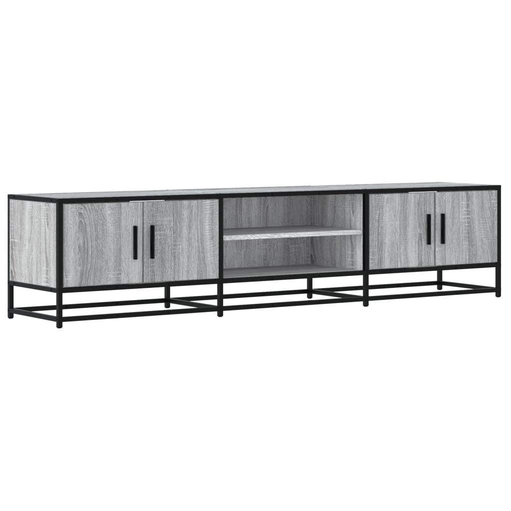 szürke sonoma színű szerelt fa TV-szekrény 180 x 35 x 41 cm