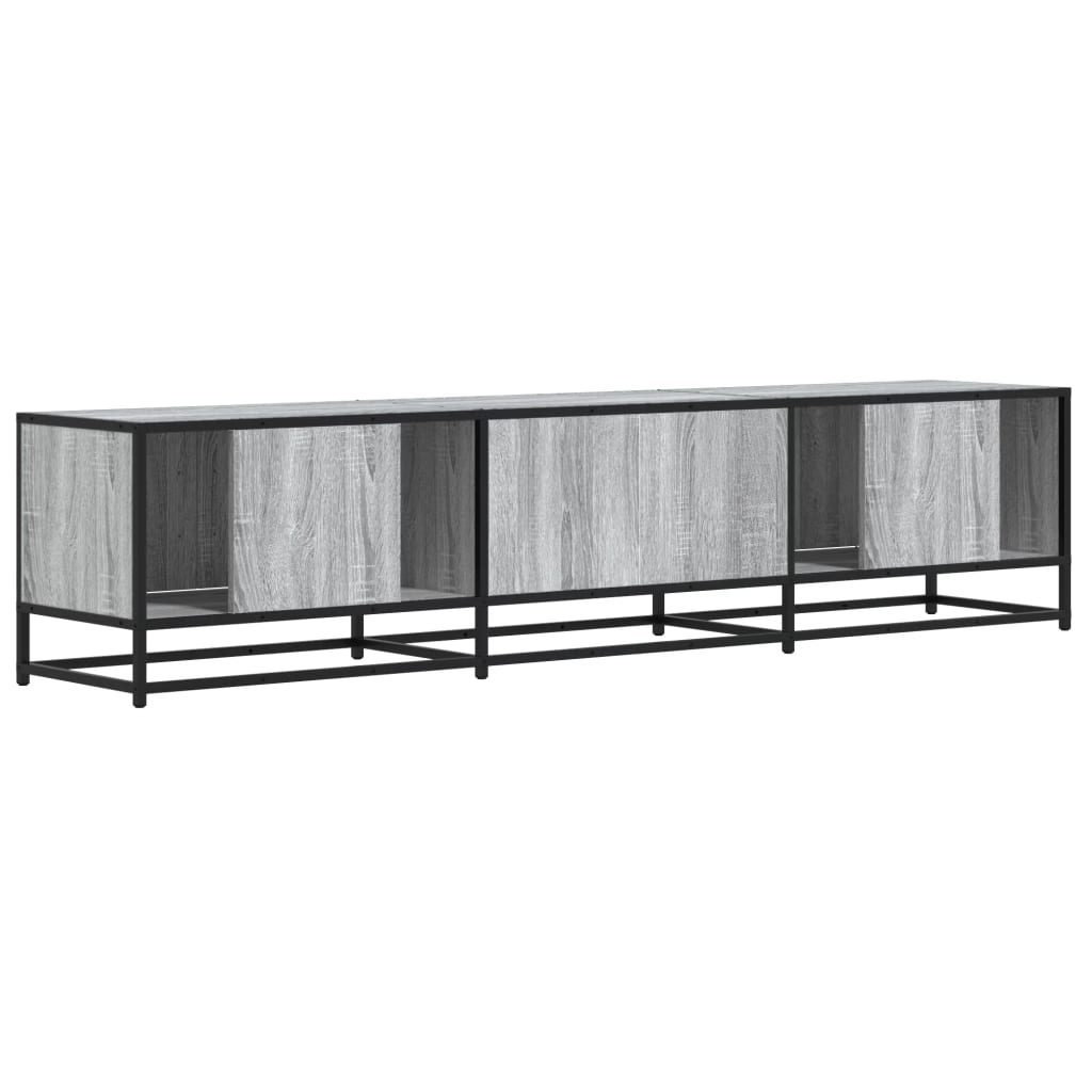 szürke sonoma színű szerelt fa TV-szekrény 180 x 35 x 41 cm