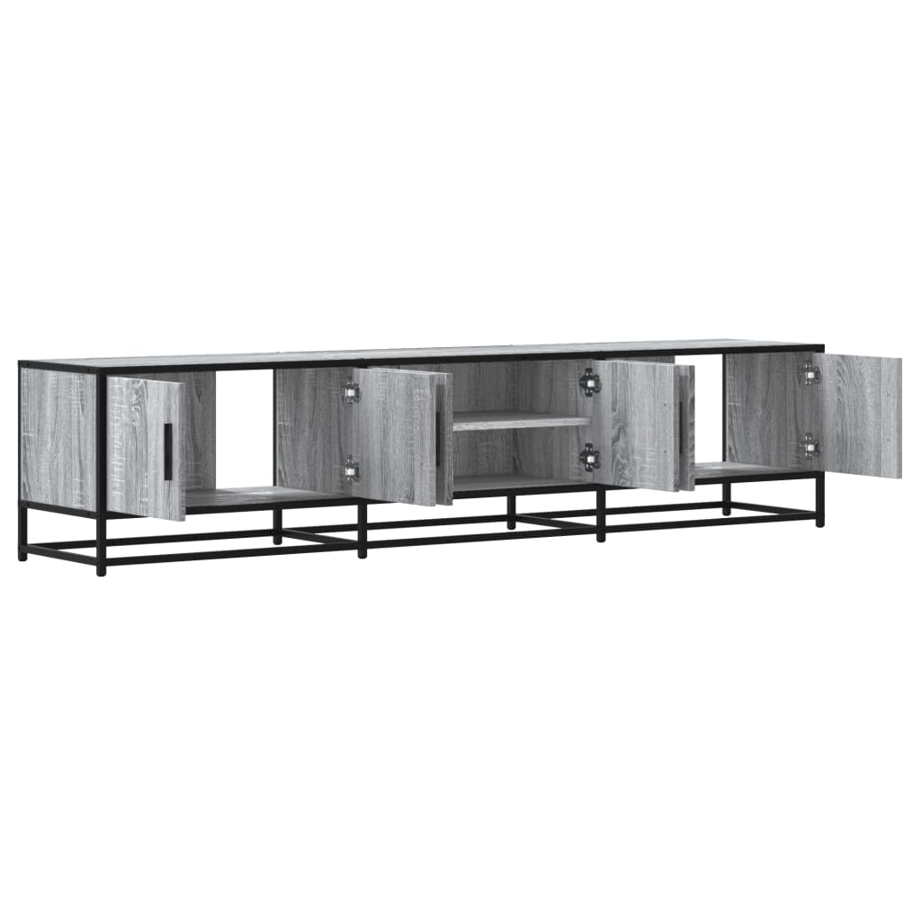 szürke sonoma színű szerelt fa TV-szekrény 180 x 35 x 41 cm