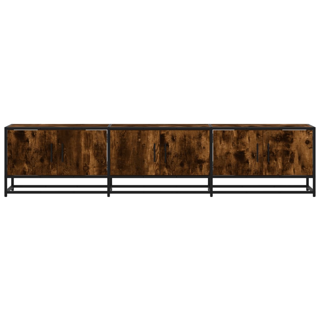 füstös tölgy színű szerelt fa TV-szekrény 180 x 35 x 41 cm