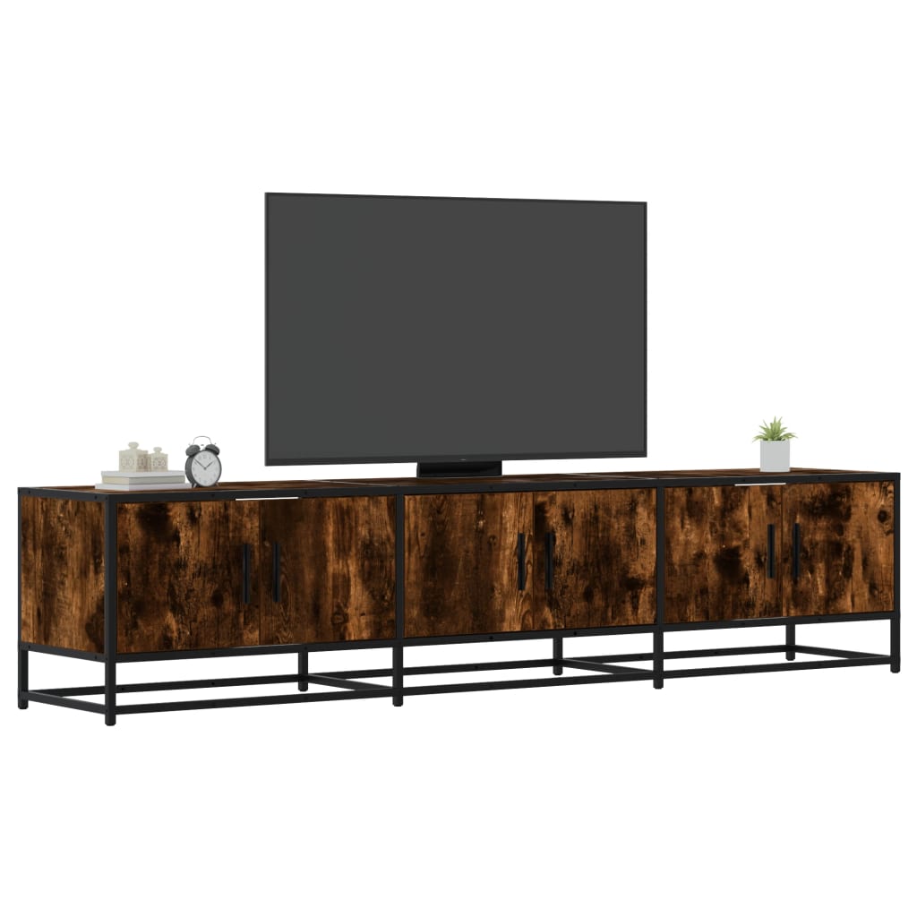 füstös tölgy színű szerelt fa TV-szekrény 180 x 35 x 41 cm