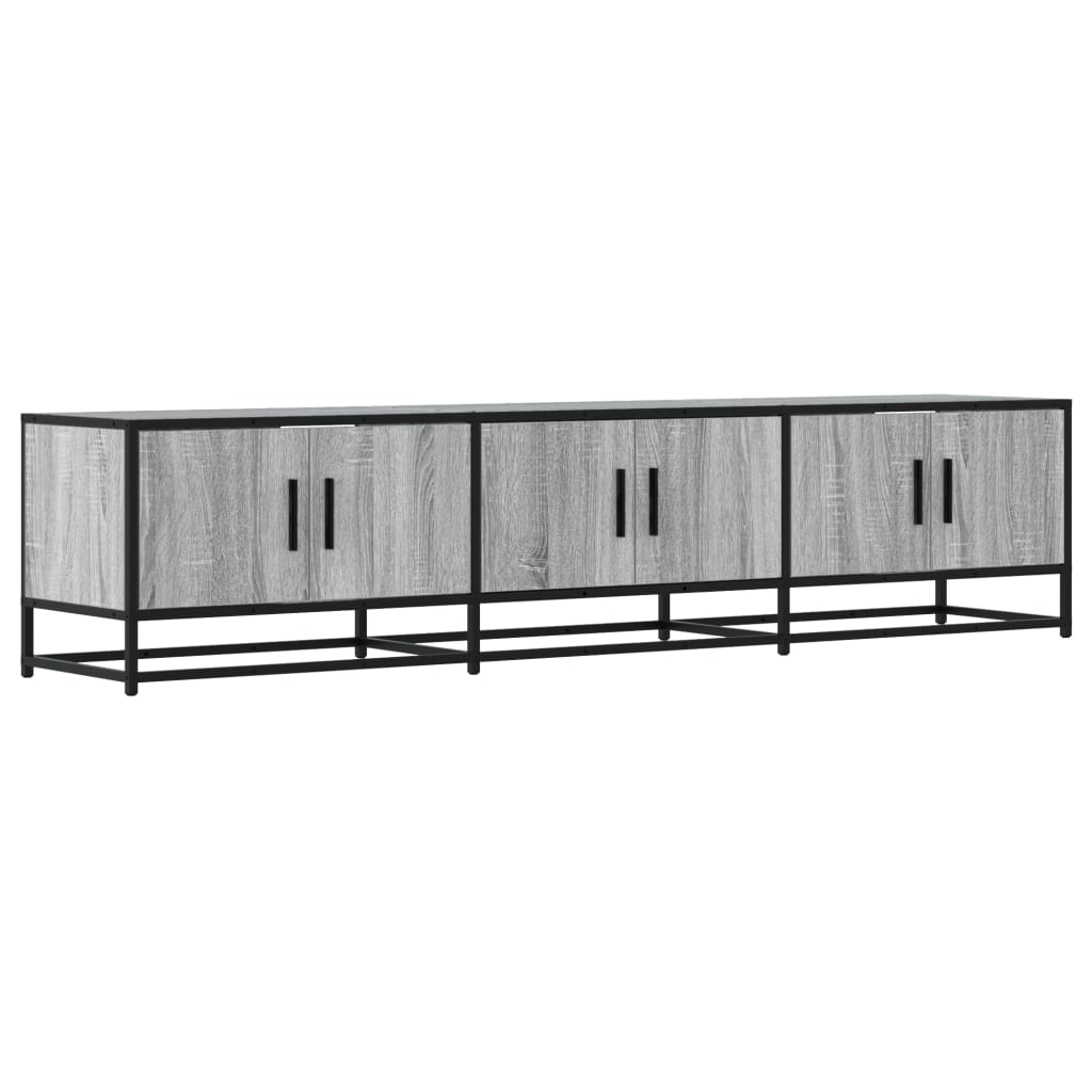 szürke sonoma színű szerelt fa TV-szekrény 180 x 35 x 41 cm
