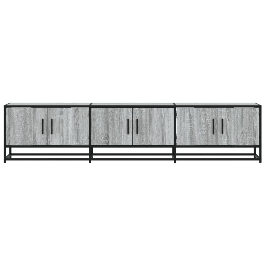 szürke sonoma színű szerelt fa TV-szekrény 180 x 35 x 41 cm