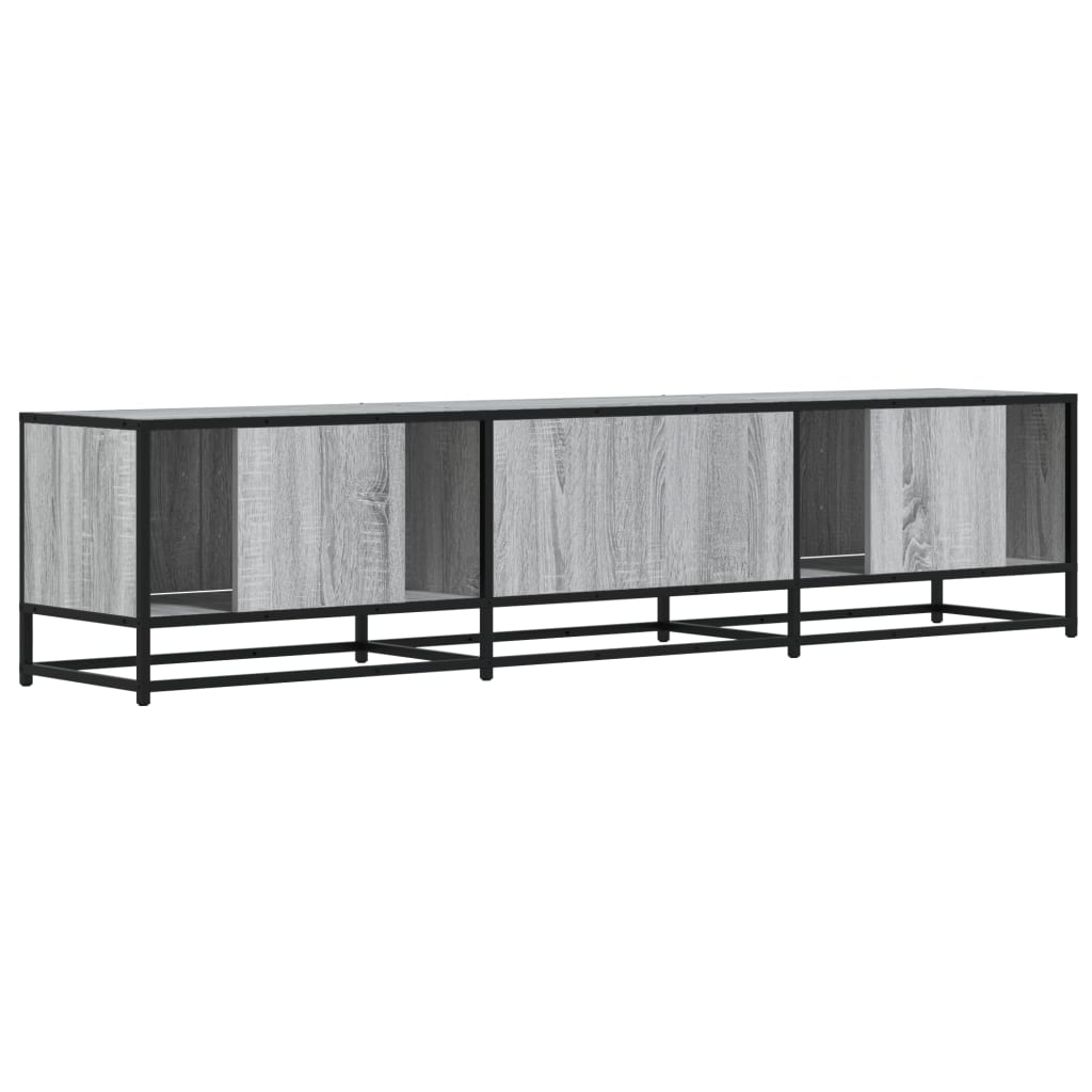 szürke sonoma színű szerelt fa TV-szekrény 180 x 35 x 41 cm