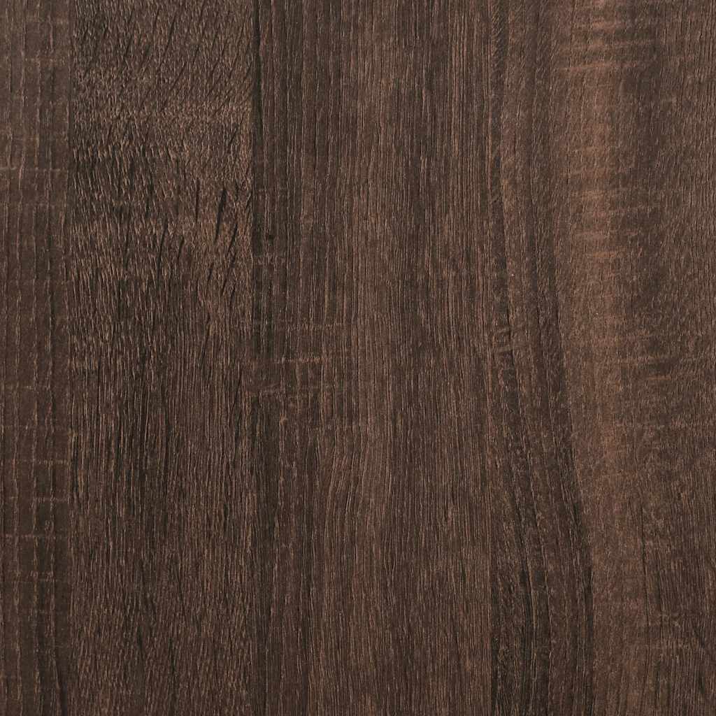 barna tölgy színű szerelt fa könyvszekrény 60 x 35 x 139 cm