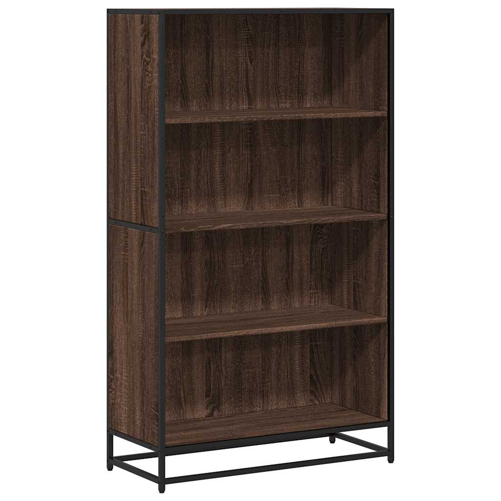 barna tölgy színű szerelt fa könyvszekrény 80,5 x 35 x 139 cm